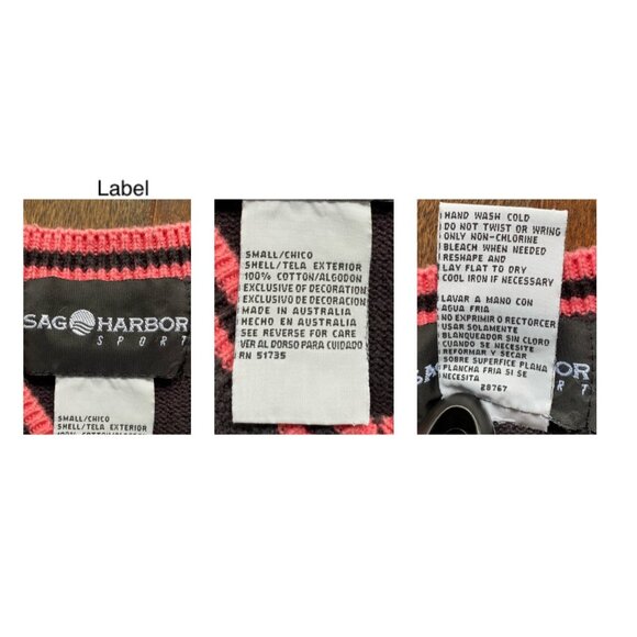 90s vintage black tropical palm tree embroidered knit sweater vest cotton top - Picture 8 of 8